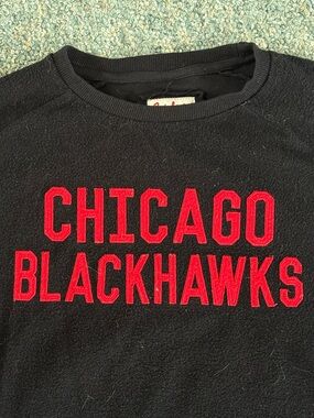 Red Jacket Men's Black Crewneck Sweater with Red Lettering